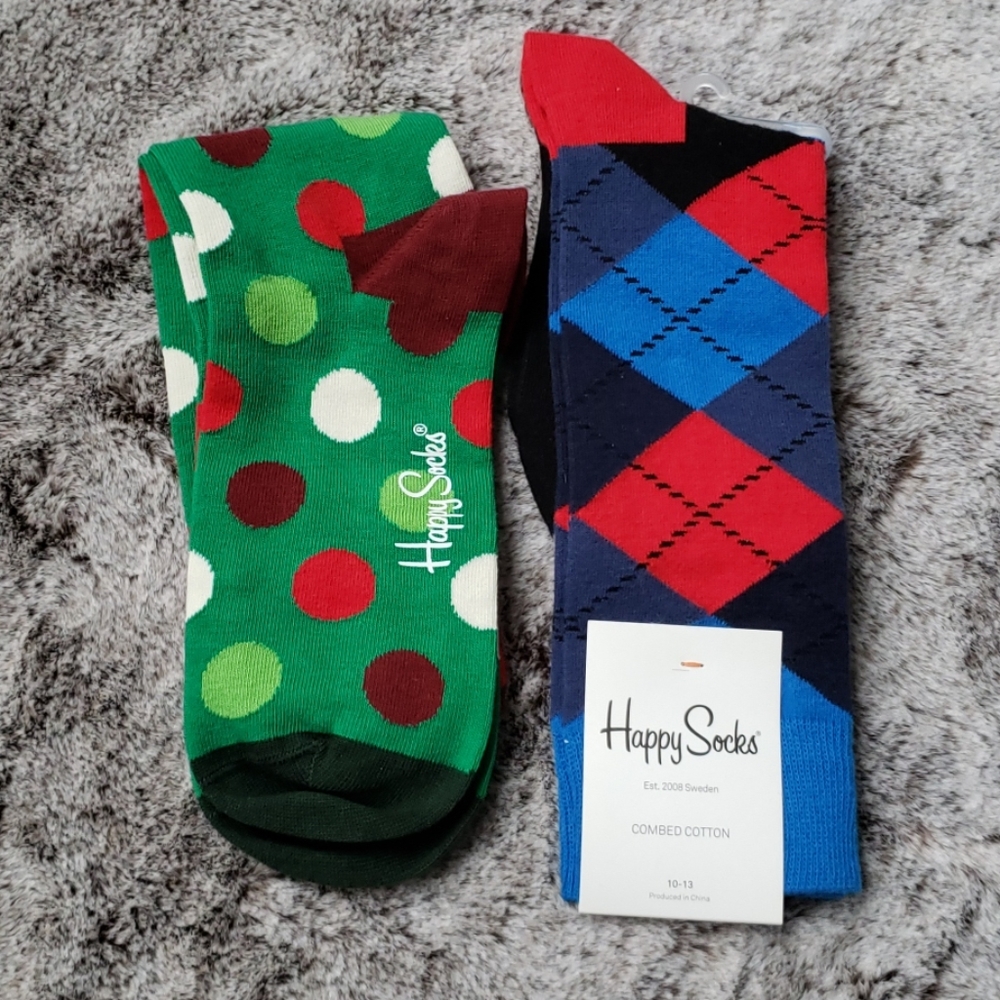 Mens Happy Socks 2 Pairs
